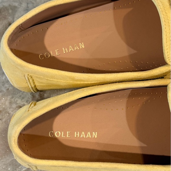 Women’s COLE HAAN Emmie knot drivers loafer flats- butter yellow. Size 8 - Picture 6 of 8